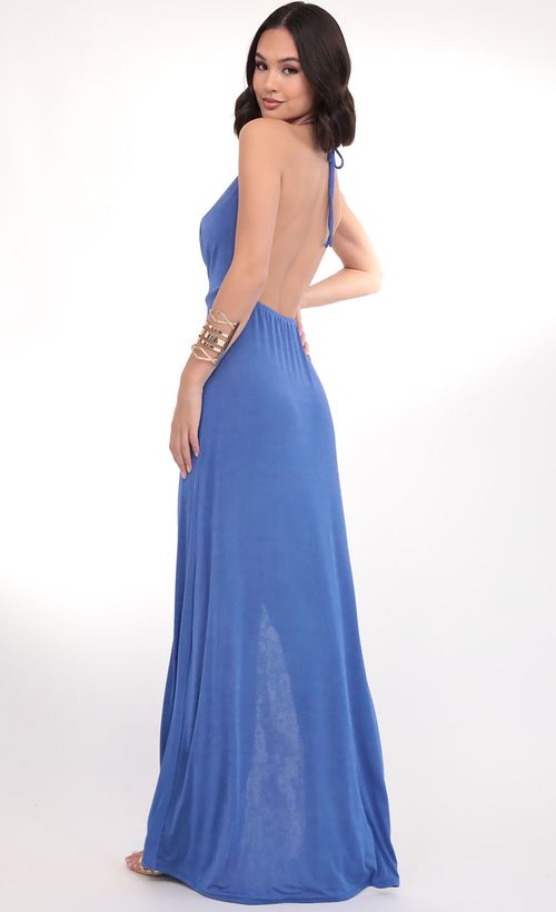 Picture Kaira Cowl Neck Maxi Dress in Royal. Source: https://media.lucyinthesky.com/data/Mar20_1/500xAUTO/781A5931.JPG