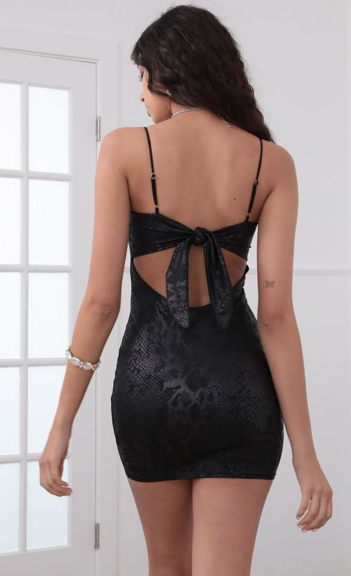 Picture Raya Tie-back Dress In Black. Source: https://media.lucyinthesky.com/data/Mar20_2/500xAUTO/781A1267.JPG