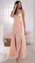 Picture Milan Satin Tie Maxi in Peach. Source: https://media.lucyinthesky.com/data/Mar20_2/50x90/781A5147.JPG