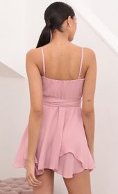 Picture thumb Melody Wrap Skater Dress in Pink. Source: https://media.lucyinthesky.com/data/Mar21_1/170xAUTO/1V9A6491.JPG