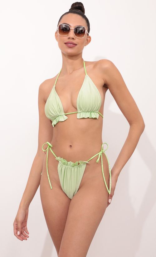 Picture Aruba Frill Bikini Set in Lime Green. Source: https://media.lucyinthesky.com/data/Mar21_1/500xAUTO/1V9A0601.JPG