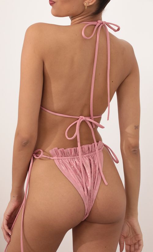 Picture Aruba Frill Bikini Set in Pink Snakeskin. Source: https://media.lucyinthesky.com/data/Mar21_1/500xAUTO/AT2A2178.JPG