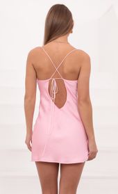 Picture thumb Willow Satin Slit Cowl Dress in Pink. Source: https://media.lucyinthesky.com/data/Mar21_2/170xAUTO/1V9A2108.JPG