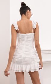 Picture thumb Sohni Ruffled and Ruched Dress in White. Source: https://media.lucyinthesky.com/data/Mar21_2/170xAUTO/1V9A2940.JPG