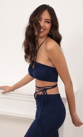 Picture thumb Dylan Suede Pant Set in Navy. Source: https://media.lucyinthesky.com/data/Mar21_2/170xAUTO/AT2A3674.JPG