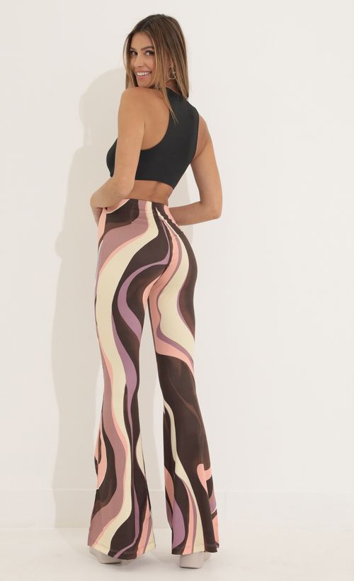 Picture Oaklynn Pant in Swirl Brown Multi. Source: https://media.lucyinthesky.com/data/Mar22_1/500xAUTO/1V9A8898.JPG