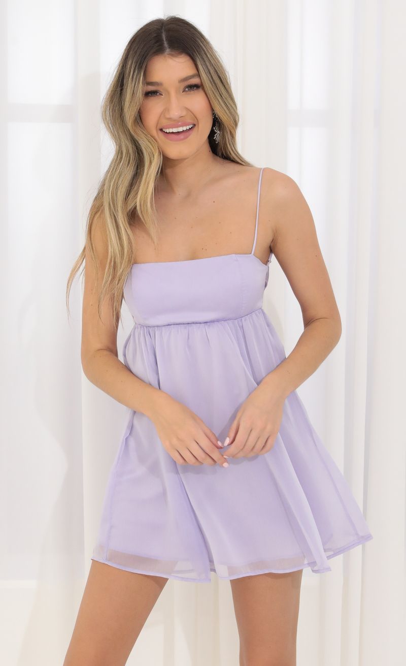 Juno Baby Doll Dress in Lavender | Lucy in the Sky
