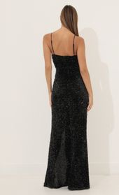 Picture thumb Whitney Sequin Maxi Dress in Black. Source: https://media.lucyinthesky.com/data/Mar22_2/170xAUTO/1V9A2220.JPG