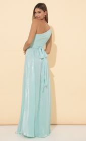 Picture thumb Olympia One Shoulder Pleated Dress in Turquoise. Source: https://media.lucyinthesky.com/data/Mar22_2/170xAUTO/1V9A7977.JPG