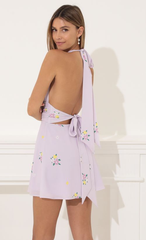 Picture Waverly Crepe Dress in Floral Lavender. Source: https://media.lucyinthesky.com/data/Mar22_2/500xAUTO/1V9A3430.JPG