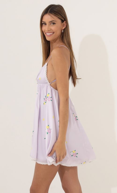 Picture Estella Baby Doll Dress in Purple. Source: https://media.lucyinthesky.com/data/Mar22_2/500xAUTO/1V9A7055.JPG
