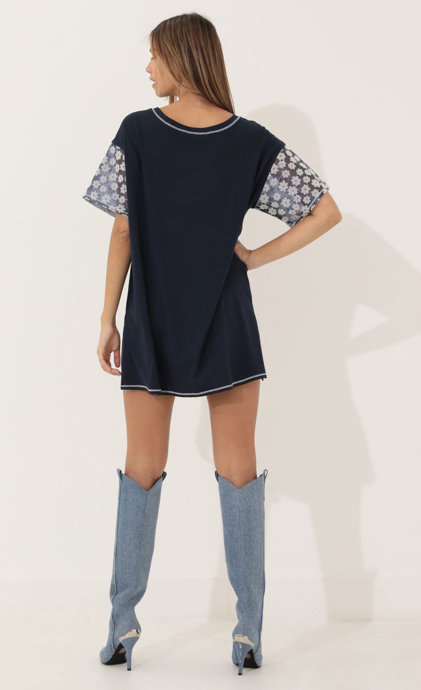 Picture Lydia Shirt Dress in Navy Floral. Source: https://media.lucyinthesky.com/data/Mar22_2/850xAUTO/1V9A0670.JPG