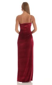 Picture thumb Elisabeth Velvet One Shoulder Maxi Dress in Red. Source: https://media.lucyinthesky.com/data/Mar23/170xAUTO/42967d61-0bb5-4800-b296-002b391901d7.jpg