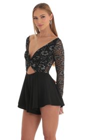 Picture thumb Keira Floral Lace Romper in Black. Source: https://media.lucyinthesky.com/data/Mar23/170xAUTO/895b8277-13d0-4a49-9ee5-7375e0efaf66.jpg