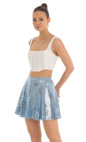 Picture thumb Jasmin Sequin Square Skirt in Blue. Source: https://media.lucyinthesky.com/data/Mar23/170xAUTO/d65588e5-12cc-476c-9523-d0b6d04faec1.jpg