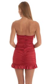 Picture thumb Ravena Ruched Strapless Dress in Red. Source: https://media.lucyinthesky.com/data/Mar23/170xAUTO/e2d8af00-c659-4252-accf-e519bf9b3fdb.jpg