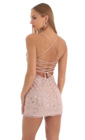 Picture thumb Thora Sequin Beaded Bodycon Dress in Pink. Source: https://media.lucyinthesky.com/data/Mar23/170xAUTO/e694069b-6a56-4c76-bf9e-731342318ee4.jpg