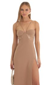 Picture thumb Dorian Sequin Cutout Maxi Dress in Brown. Source: https://media.lucyinthesky.com/data/Mar23/170xAUTO/f5950c62-fe22-4dcf-9f38-eeb6972a261b.jpg