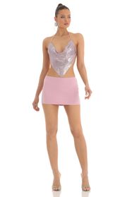 Picture thumb Zinee Metallic Draped Two Piece Skirt Set in Pink. Source: https://media.lucyinthesky.com/data/Mar23/170xAUTO/f85334ca-e3a8-49f9-8df7-7378cb387599.jpg