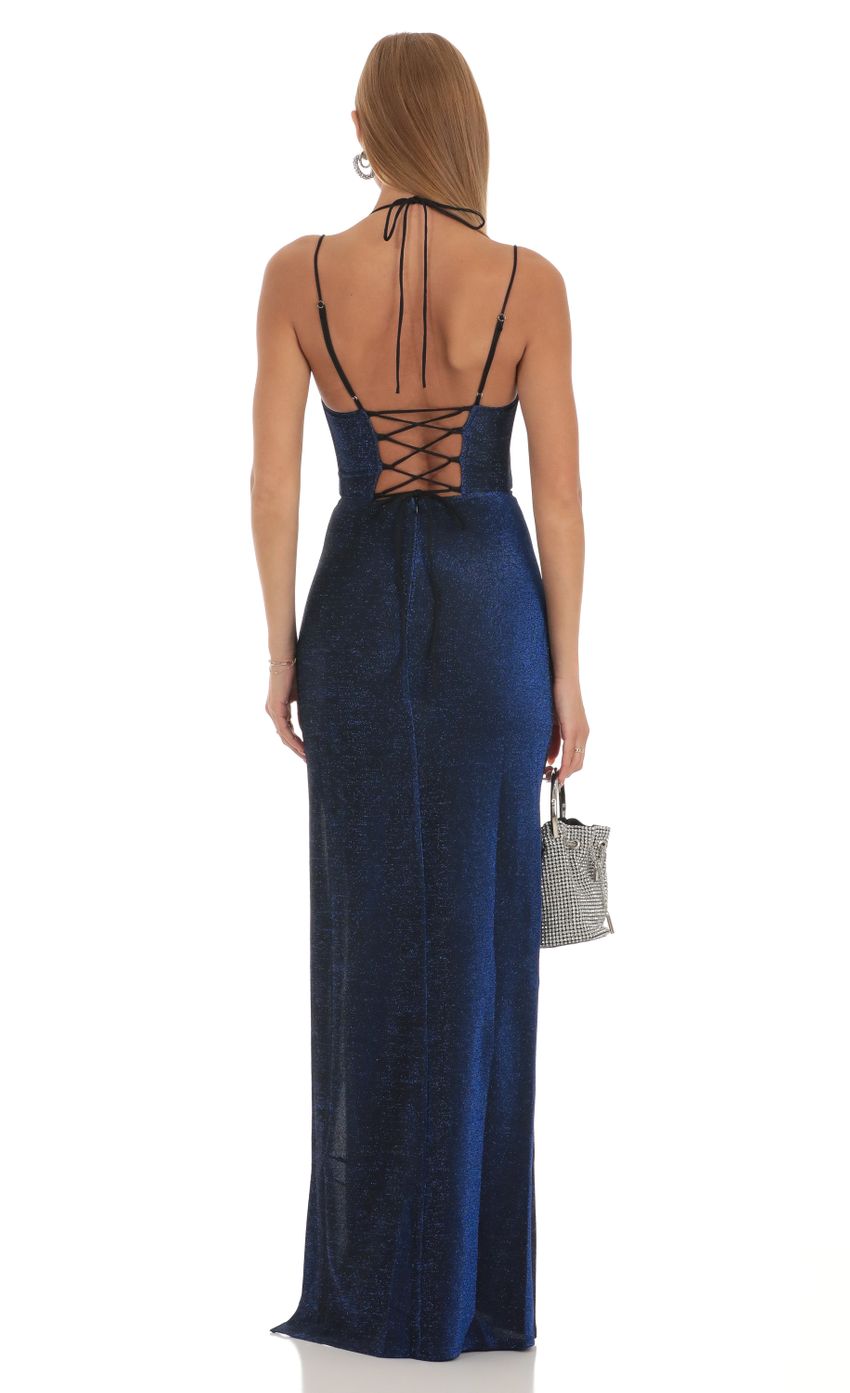 Picture Addy Knit Corset Maxi Dress in Blue. Source: https://media.lucyinthesky.com/data/Mar23/850xAUTO/289f73b2-7de3-4991-a1ad-98fbbf8b2667.jpg
