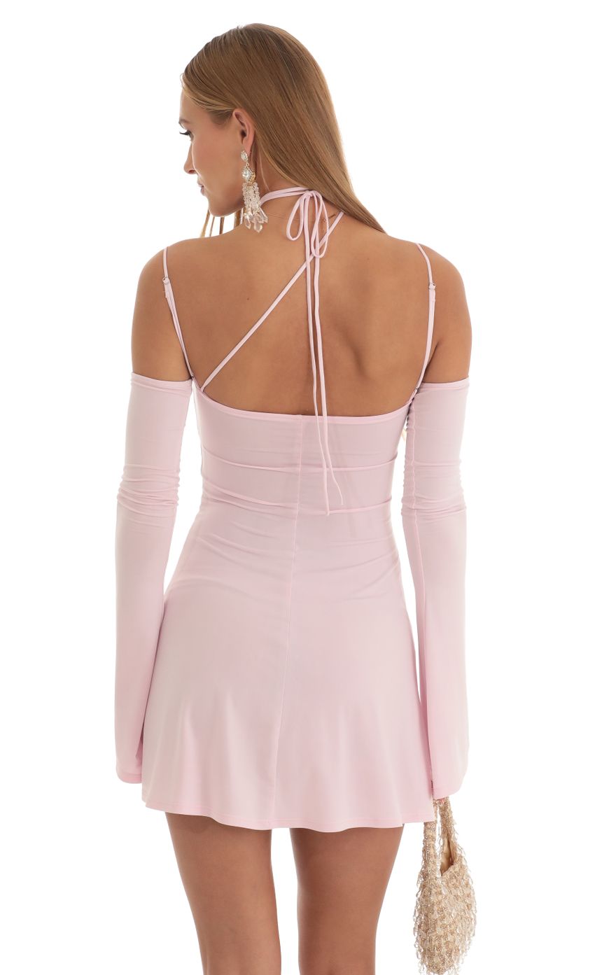 Picture Viv Strappy Party Dress in Pink. Source: https://media.lucyinthesky.com/data/Mar23/850xAUTO/863c7727-3496-47c5-a5e3-19f202450bfb.jpg