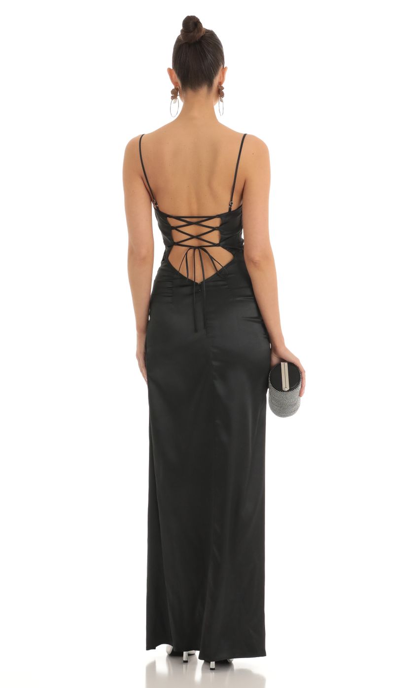 Picture Adina Twist Maxi Dress in Black. Source: https://media.lucyinthesky.com/data/Mar23/850xAUTO/977eda91-2401-44c0-b271-3af1767ff471.jpg