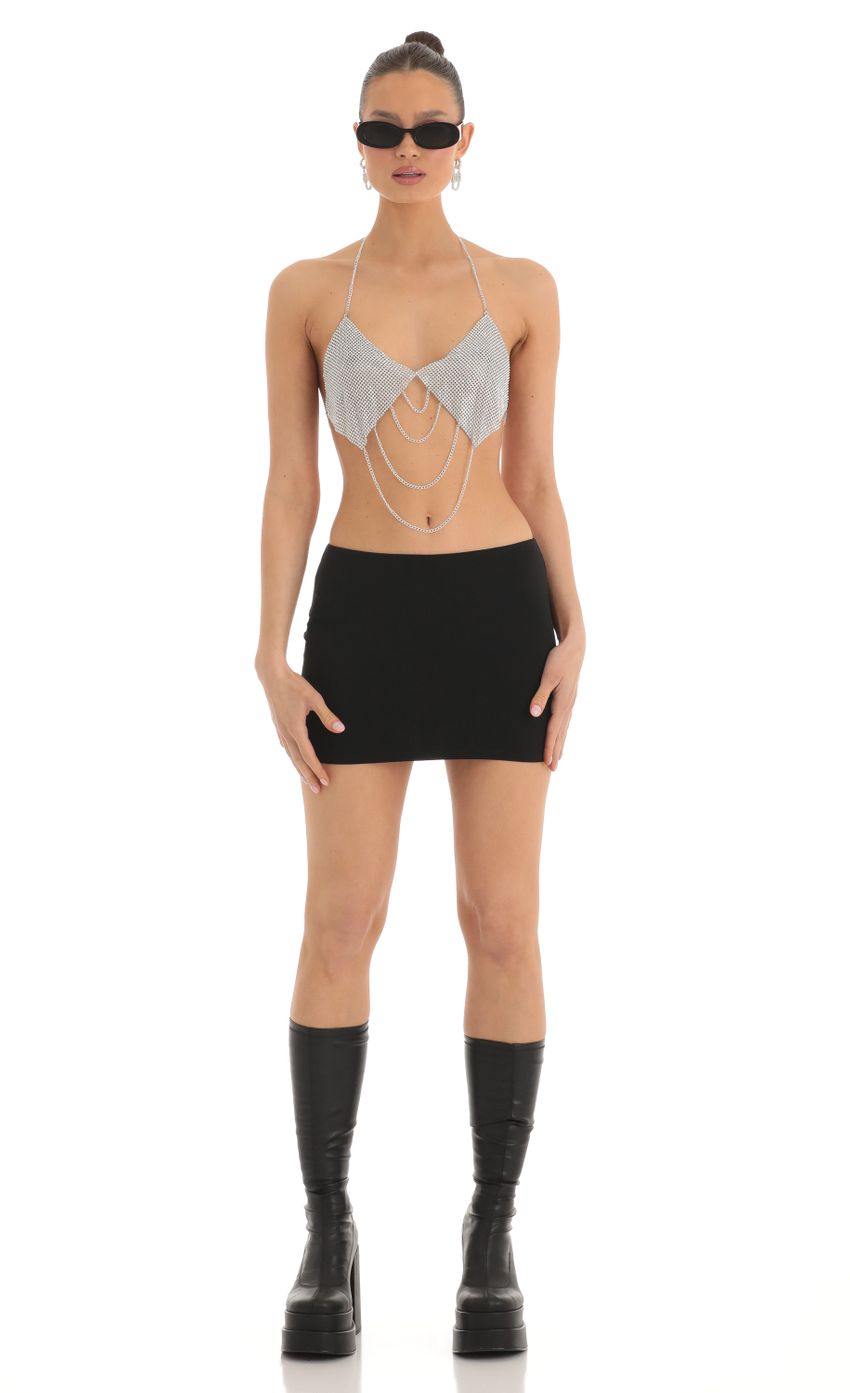 Picture Aliana Silver Rhinestone Two Piece Skirt Set in Silver. Source: https://media.lucyinthesky.com/data/Mar23/850xAUTO/cf4ad984-6783-4cbc-878c-5ff69ed66848.jpg