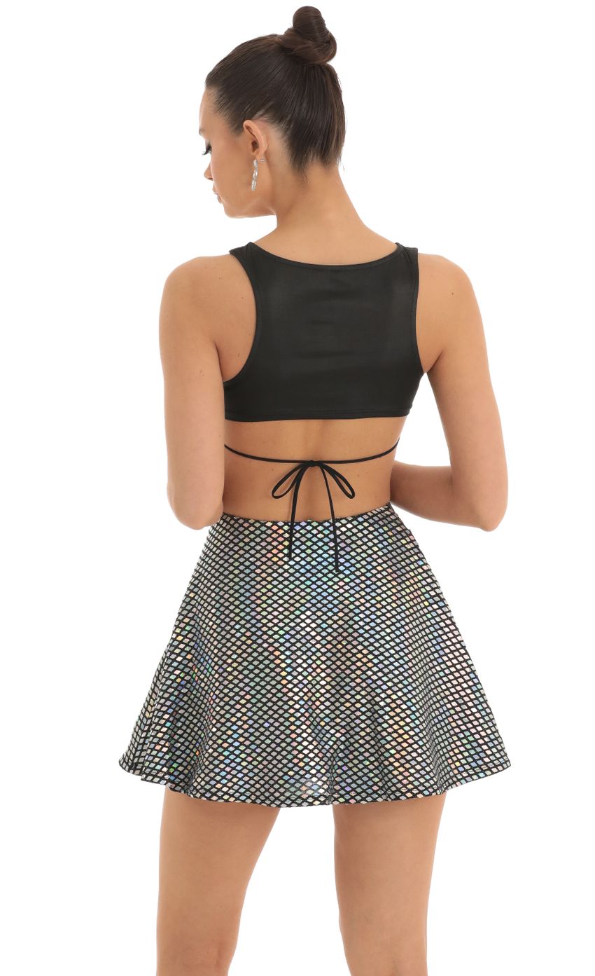 Picture Jasmin Sequin Square Skirt in Black. Source: https://media.lucyinthesky.com/data/Mar23/850xAUTO/f6593fb9-d6de-4801-af72-d739bb9a0a24.jpg