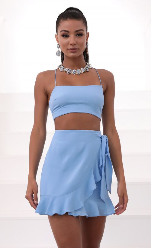 Picture Kalani Ruffle Tie Set In Blue. Source: https://media.lucyinthesky.com/data/May20_2/500xAUTO/781A7654.JPG