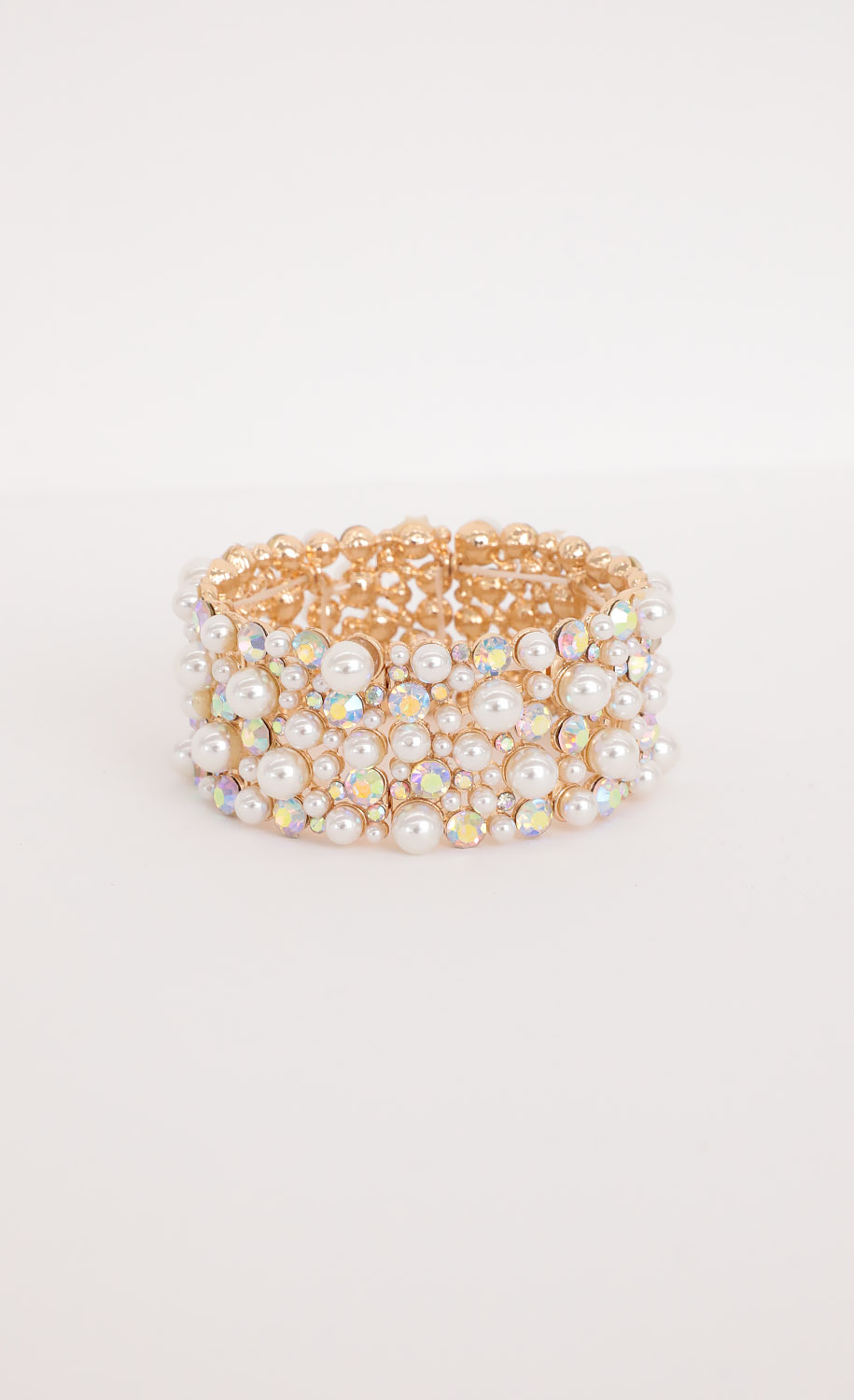 pearl crystal bracelet