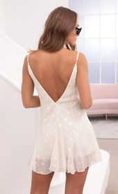 Picture thumb Gabrielle A-Line Flared Dress in Off White. Source: https://media.lucyinthesky.com/data/May21_1/170xAUTO/1V9A0857.JPG