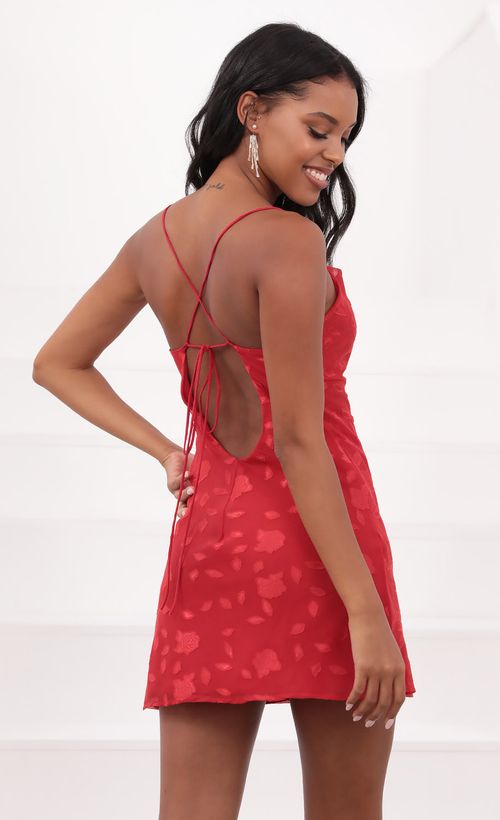 Picture Willow Slit Cowl Dress in Floral Red. Source: https://media.lucyinthesky.com/data/May21_1/500xAUTO/1V9A1883.JPG