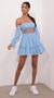 Picture Serena Cutout Off The Shoulder Dress in Sky Blue. Source: https://media.lucyinthesky.com/data/May21_2/50x90/1V9A4018.JPG