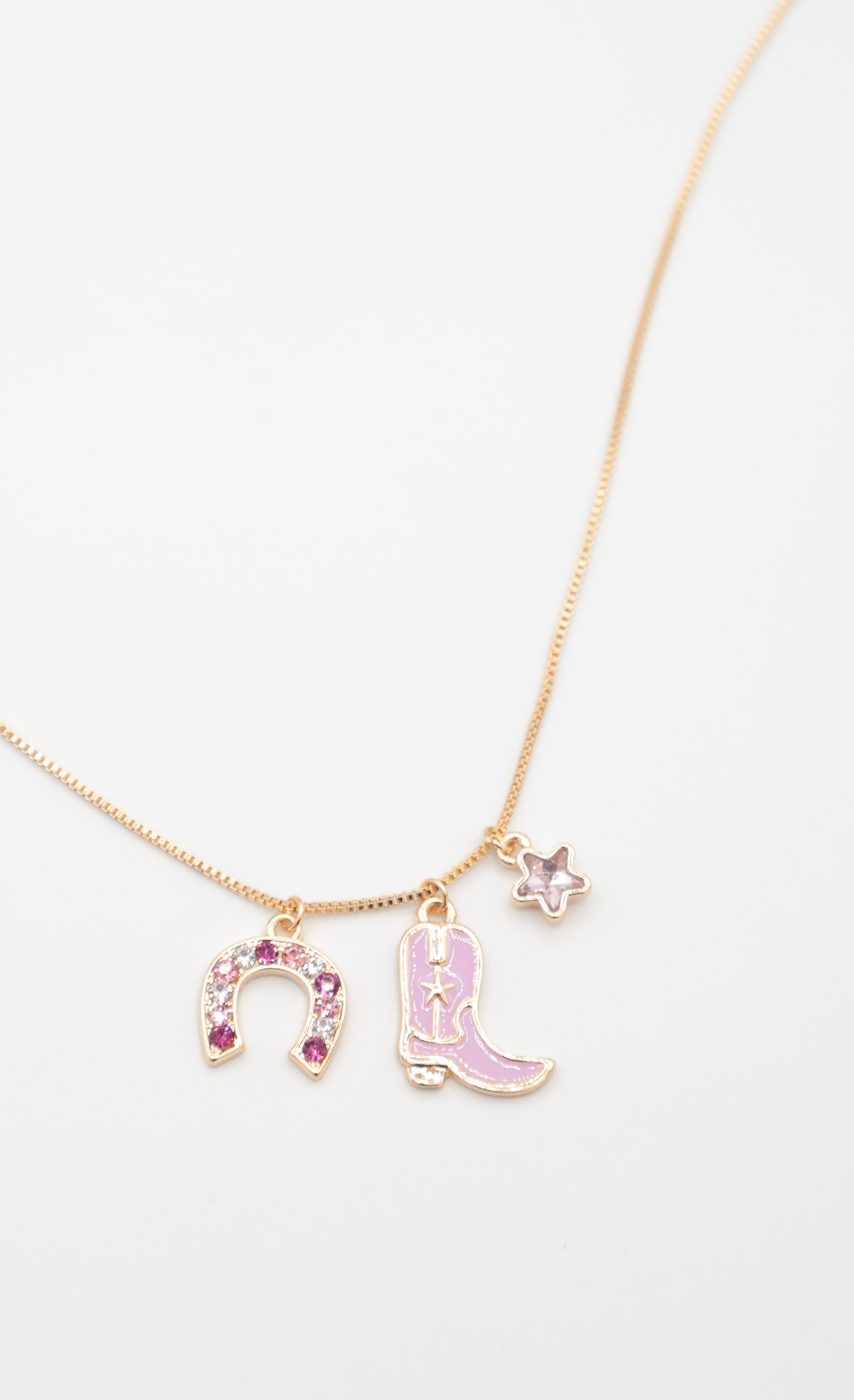 Take Me For A Ride Necklace in Gold