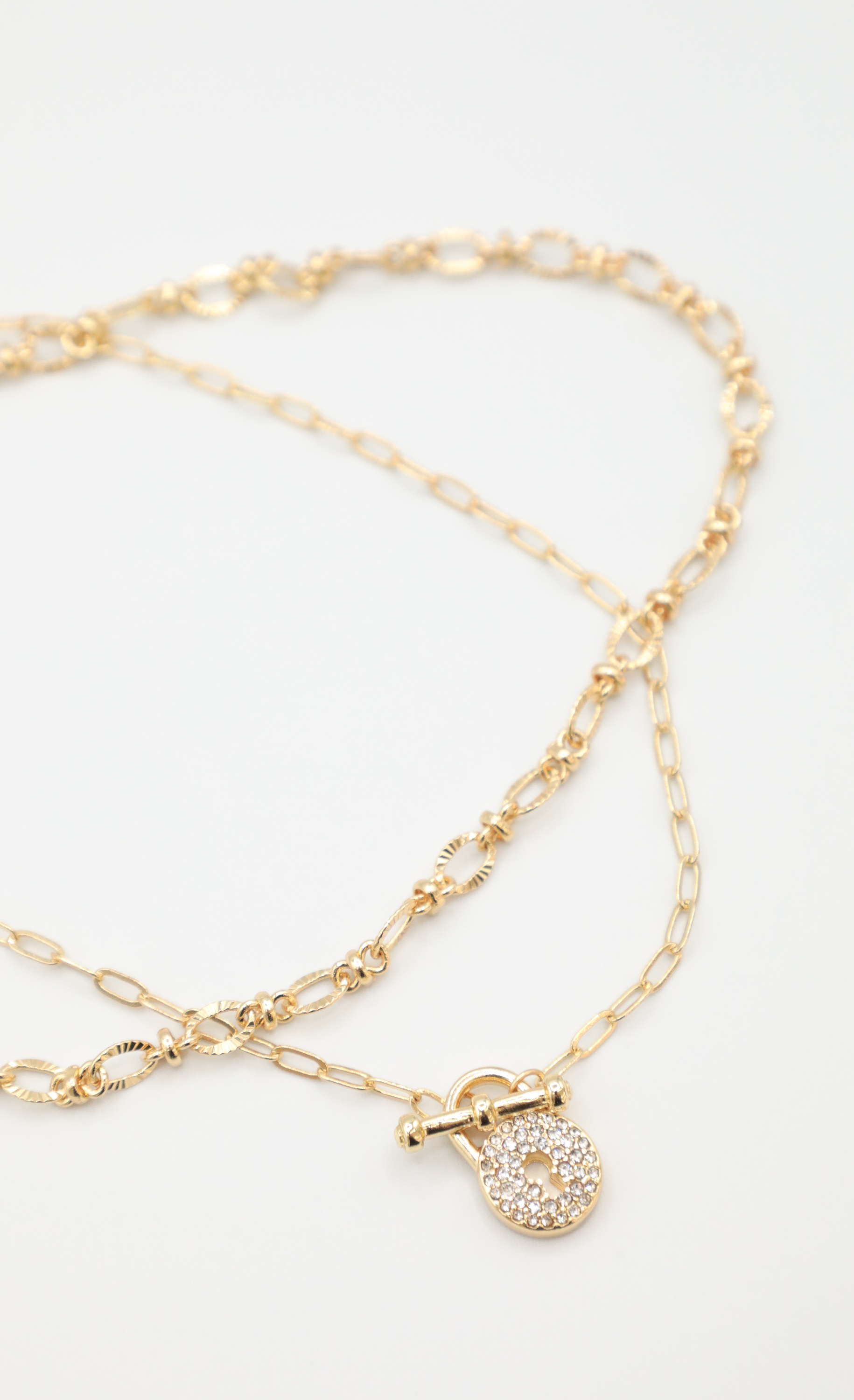 Throw The Key Away Necklace in Gold
