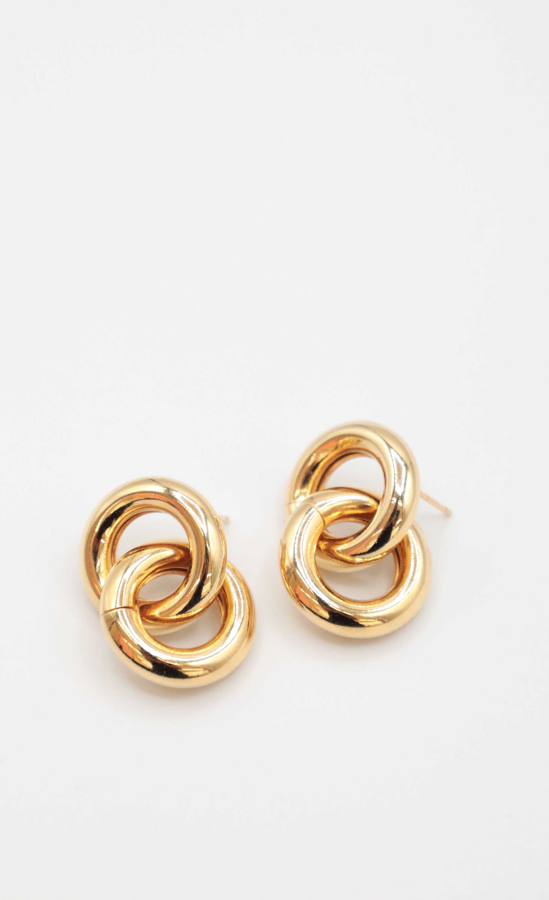Check Please Earring in Gold