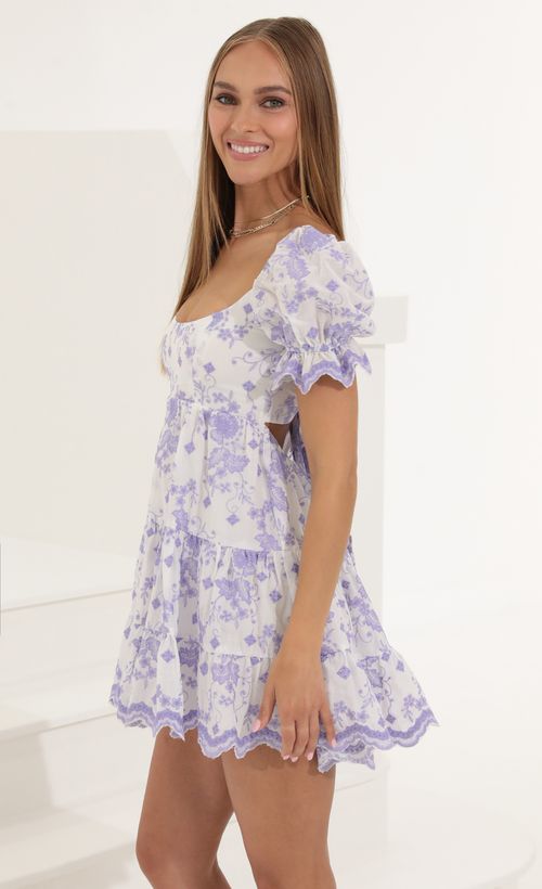 Picture Susie Floral Cotton Baby Doll Dress in White. Source: https://media.lucyinthesky.com/data/May22_2/500xAUTO/1V9A4416.JPG