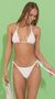 Picture Mykonos Triangle Bikini Set in White Shimmer. Source: https://media.lucyinthesky.com/data/May22_2/50x90/1V9A0689.JPG