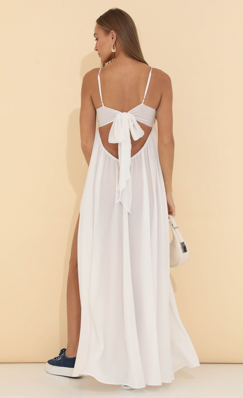 Picture Gail Crepe Embroidered Maxi Dress in White. Source: https://media.lucyinthesky.com/data/May22_2/800xAUTO/1V9A4112.JPG