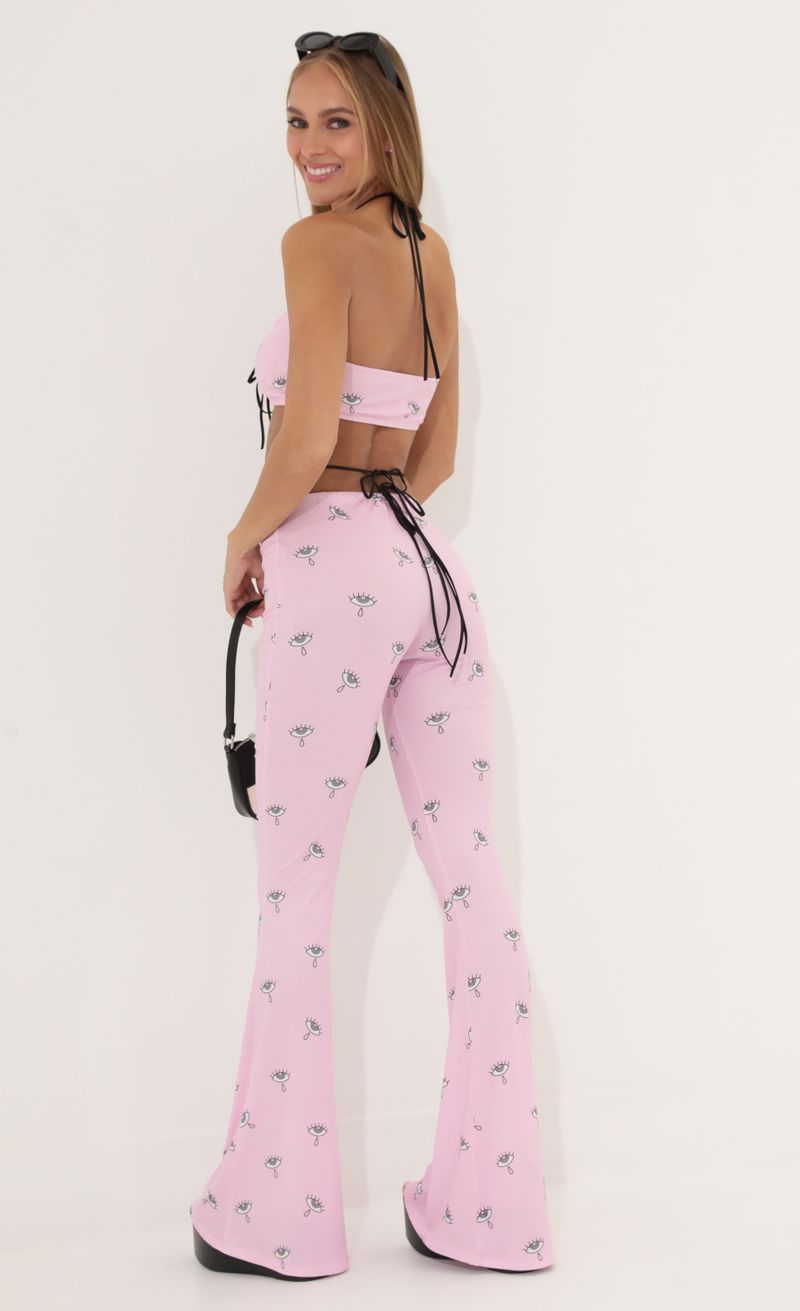 Picture Melli Two Piece Set in Pink Eye Print. Source: https://media.lucyinthesky.com/data/May22_2/800xAUTO/1V9A5438.JPG