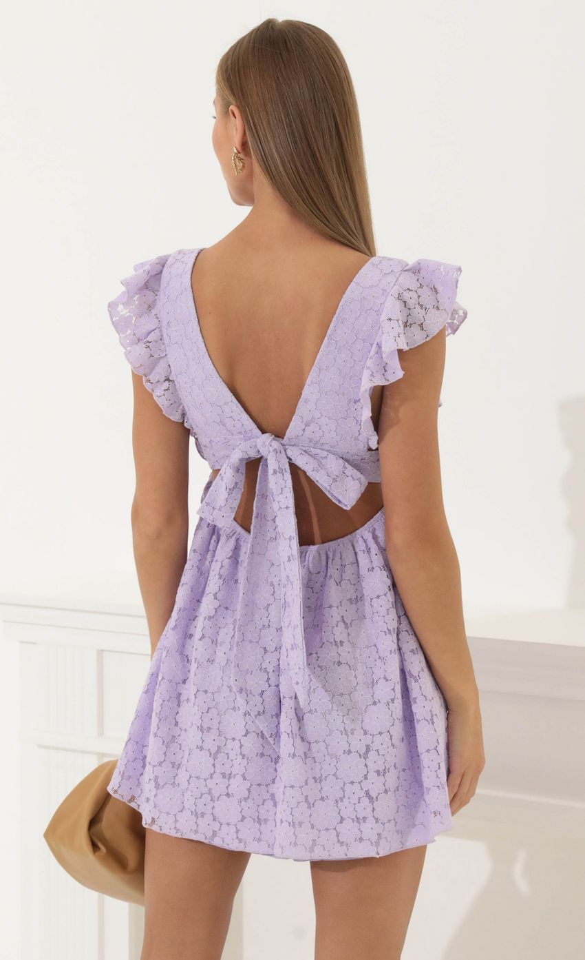 Picture Flor Embroidered Baby Doll Dress in Purple. Source: https://media.lucyinthesky.com/data/May22_2/850xAUTO/1V9A2205.JPG