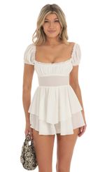 Picture Chantal Crepe Romper in White. Source: https://media.lucyinthesky.com/data/May23/150xAUTO/3ad762e8-8aca-4187-b4fb-fb74ef765af6.jpg