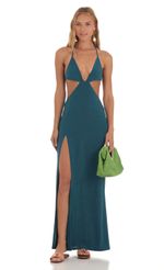 Picture Tana Bikini Cutout Maxi Dress in Blue. Source: https://media.lucyinthesky.com/data/May23/150xAUTO/d59f3e30-6d0d-420f-9294-cf6112d84417.jpg