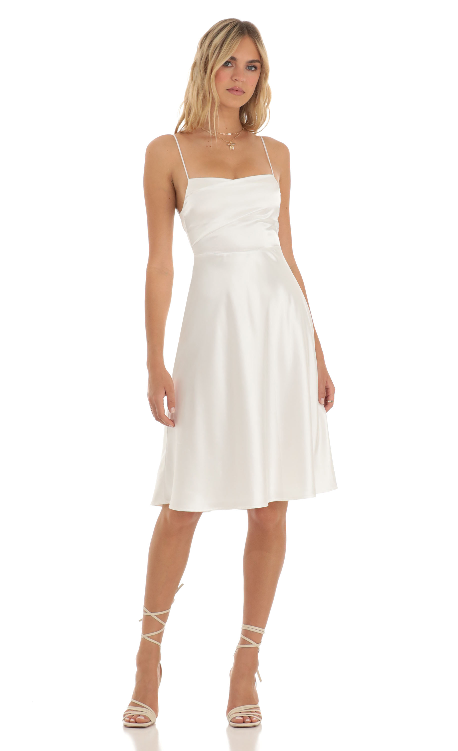 Finnian Midi Dress in White