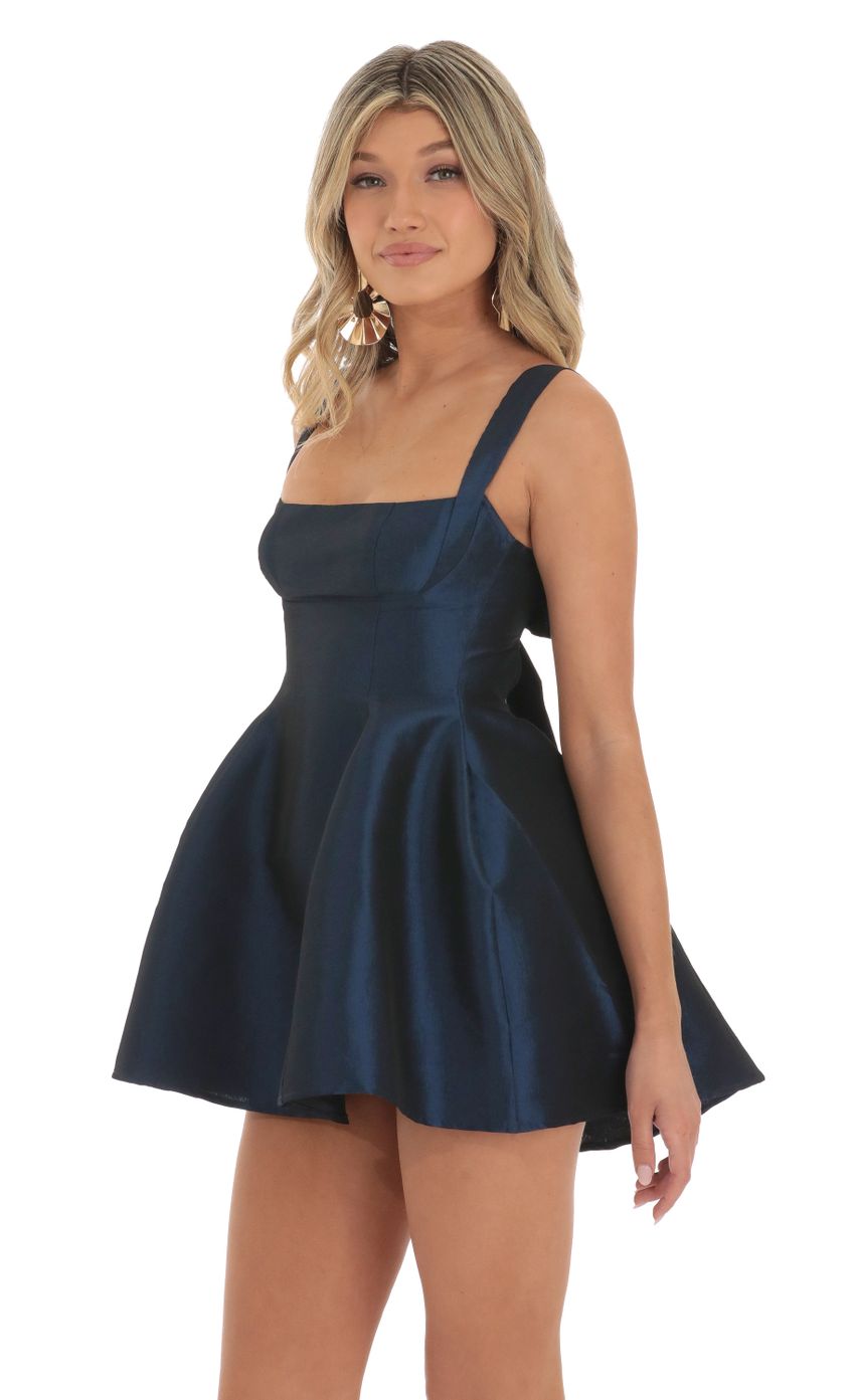 Picture Foxie Fit and Flare Dress in Navy. Source: https://media.lucyinthesky.com/data/May23/850xAUTO/023048fa-ab78-486d-8ec1-f58e184536f5.jpg
