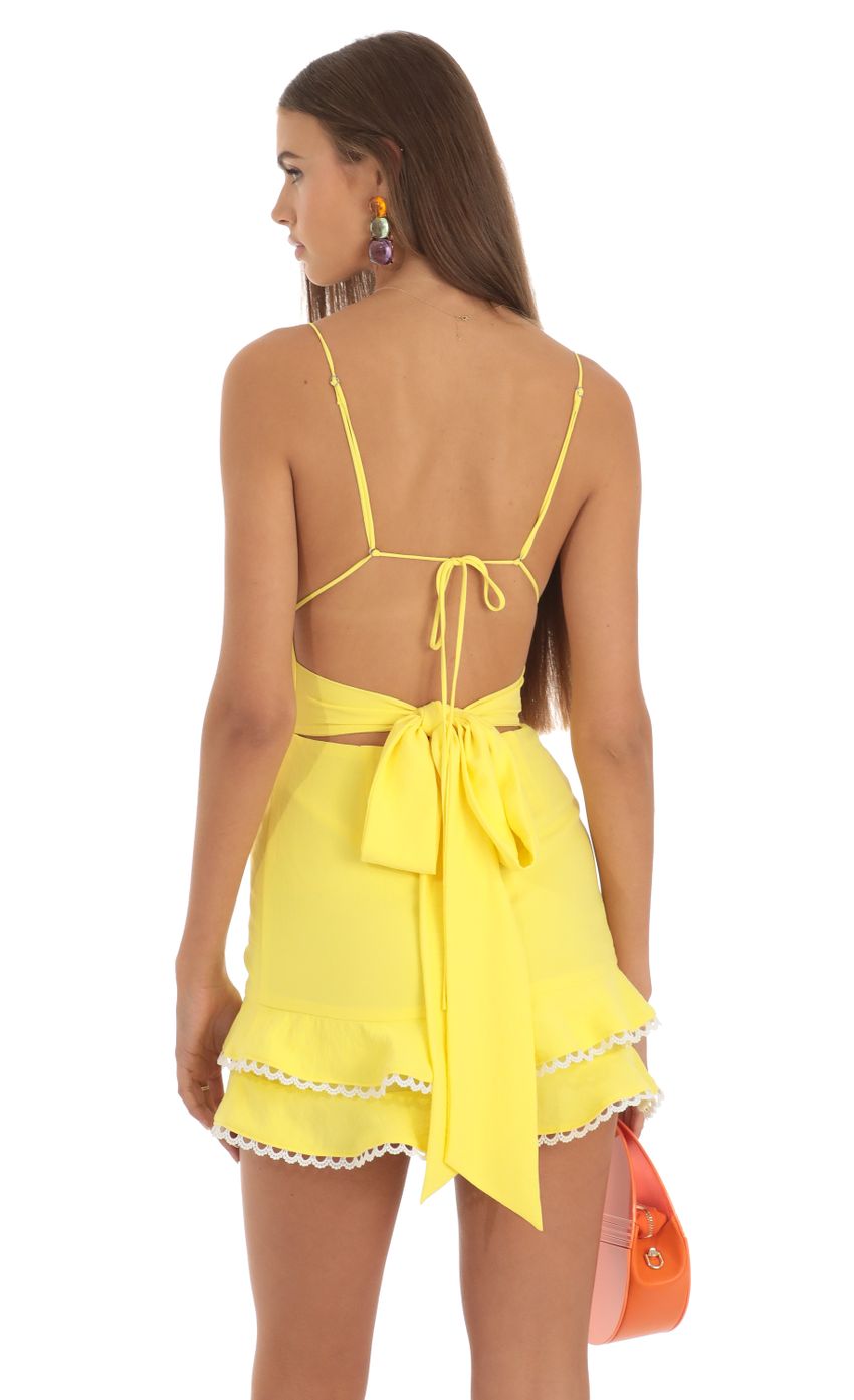 Picture Tacy Double Ruffle Dress in Yellow. Source: https://media.lucyinthesky.com/data/May23/850xAUTO/1bbf015e-a9c6-4418-aa88-7dcf73232a34.jpg