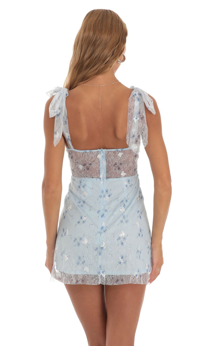 Picture Tia Embroidered Butterfly Floral Sequin A-line Dress in Blue. Source: https://media.lucyinthesky.com/data/May23/850xAUTO/366c953a-aa33-4de2-ad53-f67e7037b6bc.jpg