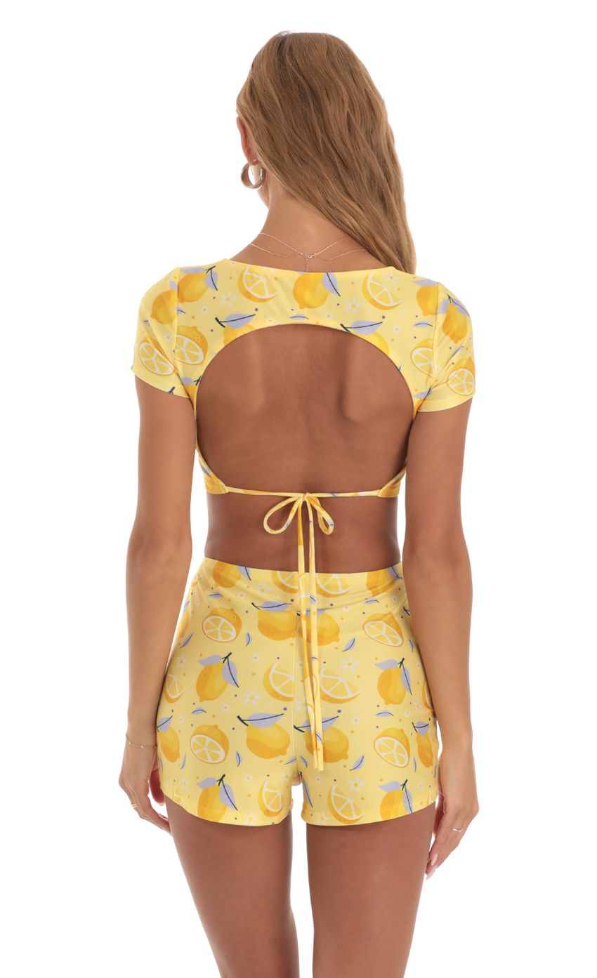 Picture Zell Lemon Two Piece Short Set in Yellow. Source: https://media.lucyinthesky.com/data/May23/850xAUTO/3f022701-92c4-4792-b38e-4b92633ff266.jpg