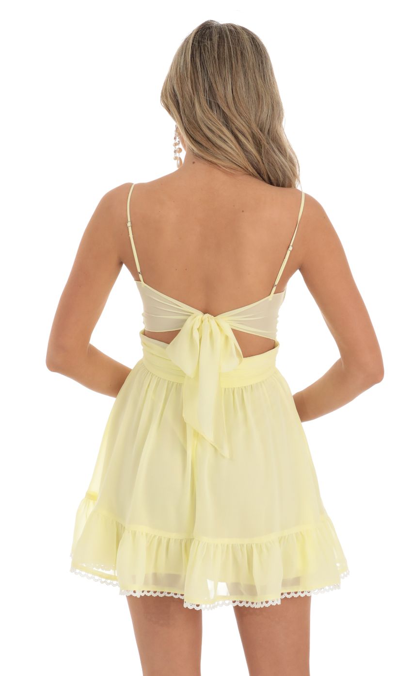 Picture Rory Chiffon Mini Dress in Yellow. Source: https://media.lucyinthesky.com/data/May23/850xAUTO/73182e52-9af6-4666-8175-220c09fd5ce5.jpg
