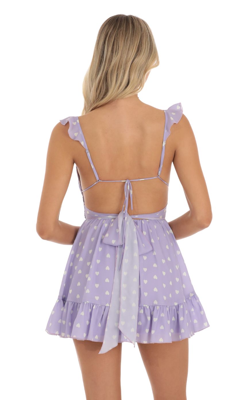 Picture Aldina Heart Fit and Flare Dress in Purple. Source: https://media.lucyinthesky.com/data/May23/850xAUTO/a9e7a0fc-1d17-45e9-9d97-7205b1a0da20.jpg
